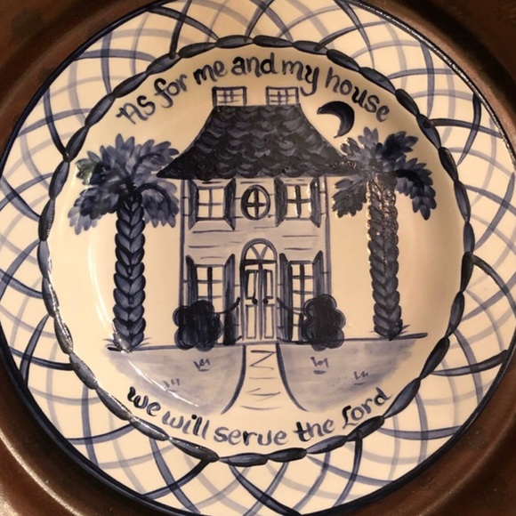 🏡 Hand Painted Mustard Seed Collector Plate - Picture 3 of 5